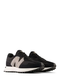 Noir/imprimé léopard - New Balance 327 Trainers