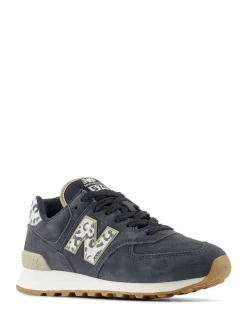 Noir/imprimé léopard - New Balance 574 Trainers