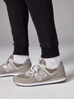 Noir/Marine - Lot de 2 Joggings Coupe ajustée à dos brossé