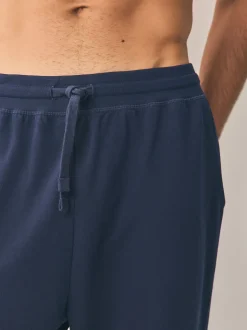 Noir/Marine - Ourlets resserrés - Lot de 2 pantalons de jogging ouverts Loopback Soft Touch