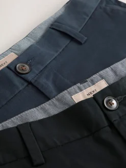 Noir/Marine - Slim Fit (Slim Fit) - Short chino extensible 2 Pack