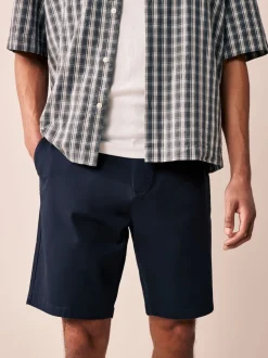 Noir/Marine/Charbon - Ajustement droit - Short chino extensible 3 Pack