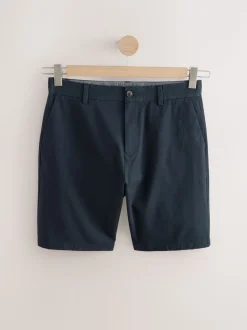 Noir/Marine/Charbon - Ajustement droit - Short chino extensible 3 Pack