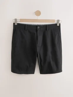 Noir/Marine/Charbon - Ajustement droit - Short chino extensible 3 Pack