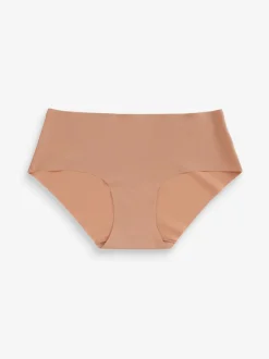 Noir/praline nude/chocolat nude - Lot 3 culottes invisibles et confortables