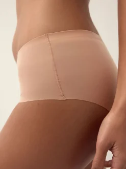 Noir/praline nude/chocolat nude - Lot 3 culottes invisibles et confortables