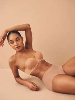 Noir/praline nude/chocolat nude - Lot 3 culottes invisibles et confortables