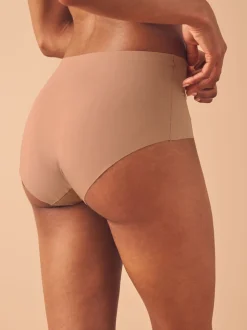 Noir/praline nude/chocolat nude - Lot 3 culottes invisibles et confortables