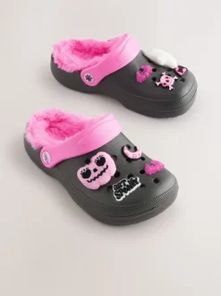 Noir/rose Spooky - Sabots chaussons