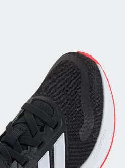Noir/Rouge - adidas Baskets de course Runfalcon 5 à lacets élastiques pour enfant