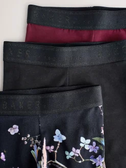Noir/Rouge - Baker by Ted Baker Leggings 3 Lot
