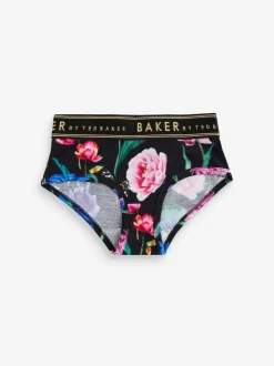 noir/rouge baie - Lot de 3 slips Baker by Ted Baker