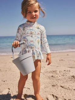 Nœud bleu/blanc - Ensemble de natation Sunsafe (3mths-7yrs)