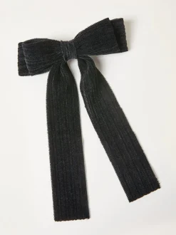 Nœud pour cheveux texturé en velours FatFace