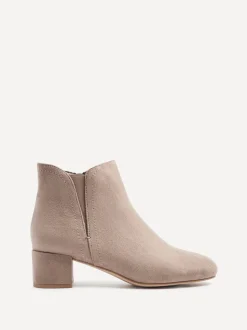 Nude - Linzi Manor Low Block Heeled Ankle Boots