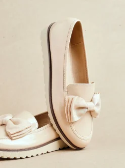 Nude - Linzi Mocassins à plateforme Cathy avec grand arc