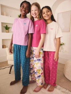 Nœuds brillants - Lot de 3Joggings pyjama (3-16ans)