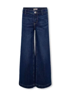 ONLY KIDS Bleu 100% Coton Jeans Ample avec Taille Ajustable