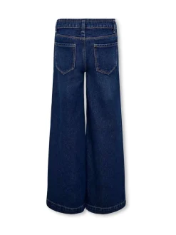 ONLY KIDS Bleu 100% Coton Jeans Ample avec Taille Ajustable