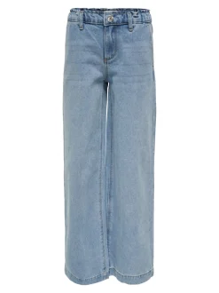 ONLY KIDS Bleu Commet Ample Jeans à taille élastiquée