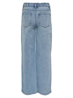 ONLY KIDS Bleu Commet Ample Jeans à taille élastiquée
