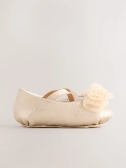 Or - Chaussures d’occasion à nœud bébé (0-18mois)