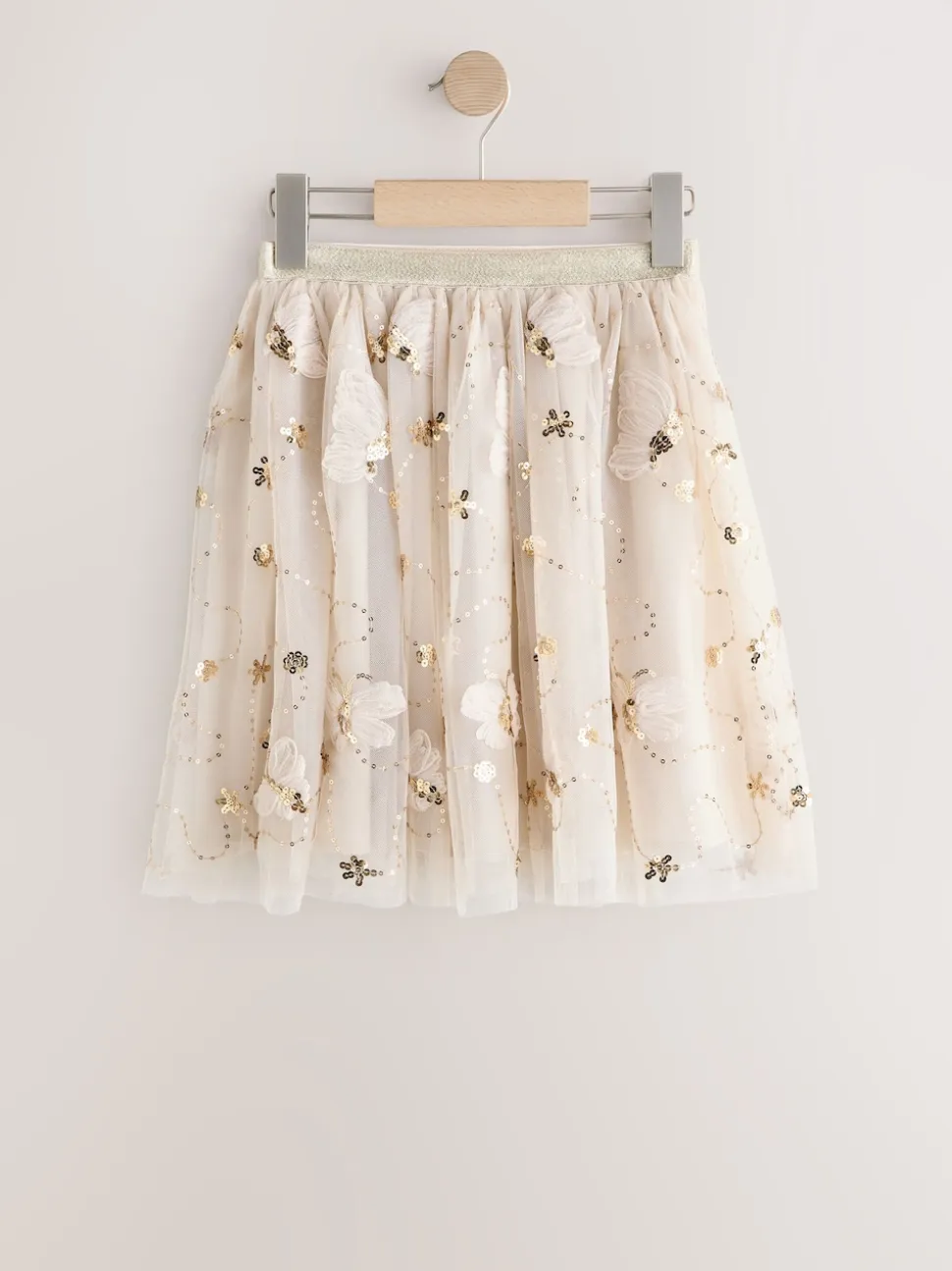 Or - Jupe en maille à sequins (3-16ans)