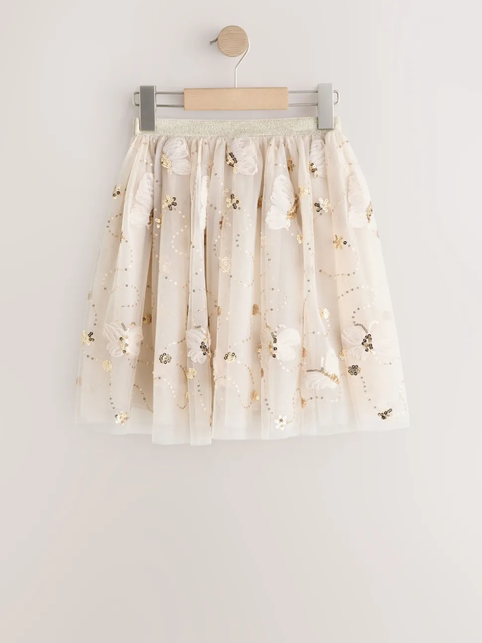 Or - Jupe en maille à sequins (3-16ans)