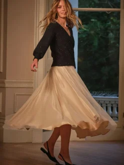 Or - Jupe FatFace Prom en tulle