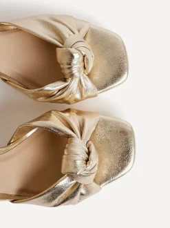 Or - Linzi Chaussures à talons plateformes Ruba avec sangle avant nouée