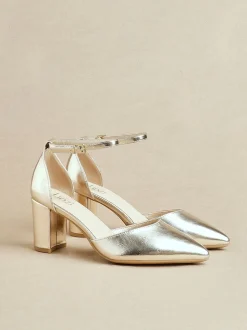 Or - Linzi Davina Coupe large Closed Back Court Block Chaussures