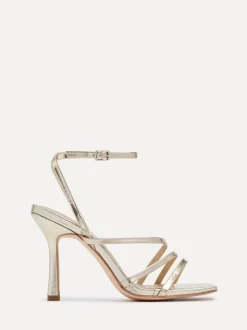 Or - Linzi Sandales à talons à lanières Scarlett avec sangle de cheville