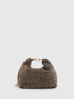 Or - Pochette à bracelet en cristal Reiss Leah