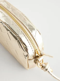 Or - Sac croisé métallisé