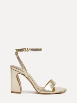 Or - Sandales Linzi Trance à talon carré