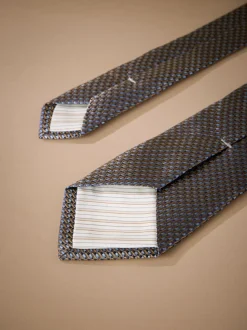 Orange - Cravate Signature en soie italienne