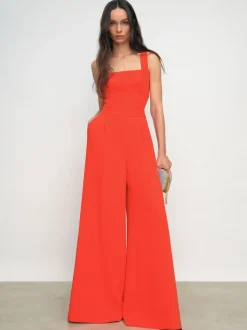 Orange - Reiss Dion Ample Cut-Out Combinaison