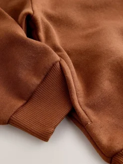 Orange - Sweat à capuche zippé (3mths-7yrs)