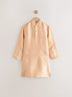 Orange clair EMB - Kurta (3mths-16yrs)