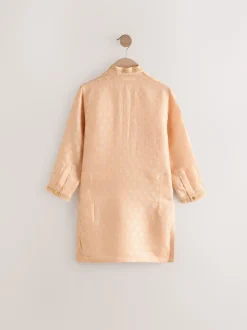 Orange clair EMB - Kurta (3mths-16yrs)