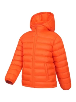 Orange foncé - Veste matelassée imperméable Mountain Warehouse Seasons II enfant