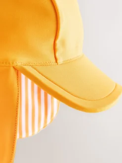 Orange lumineux - Bonnet de bain Légionnaire (3mths-10yrs)