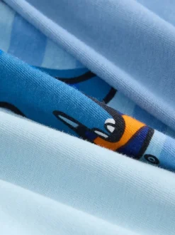 Orange/Dinosaur marine - Lot de 3 pyjamas oversize (9mois-10ans)