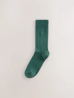 Orange/vert/bleu - Lot de 8 - Chaussettes fraîches brodées durables