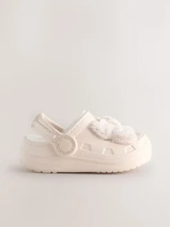 os - Chaussons sabots doublés de fausse fourrure