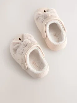 os - Chaussons sabots doublés de fausse fourrure