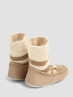 ours marron - Chaussettes mocassins JoJo Maman Bébé