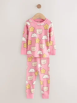 Ours marron/étoile - Lot de 3 pyjamas Snuggle (9mois-9ans)
