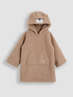 Ours naturel - Couverture JoJo Maman Bébé douillette à capuche