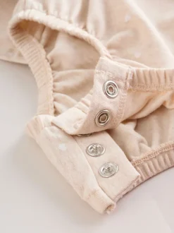 Ours rose brodé - Barboteuse Jersey Baby 3 Pack